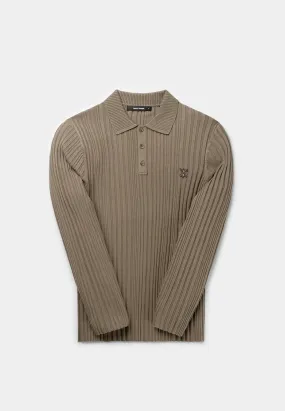 DAILY PAPER Rashiem Ls Polo - Brown