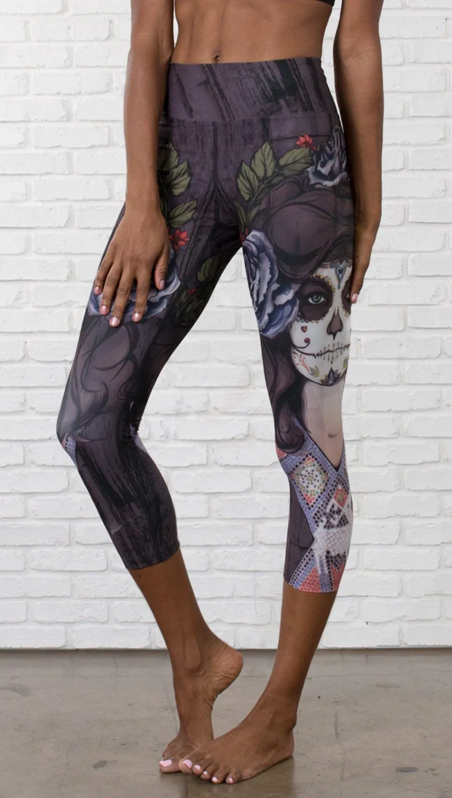 Dark Sugar - Triathlon Capri Leggings