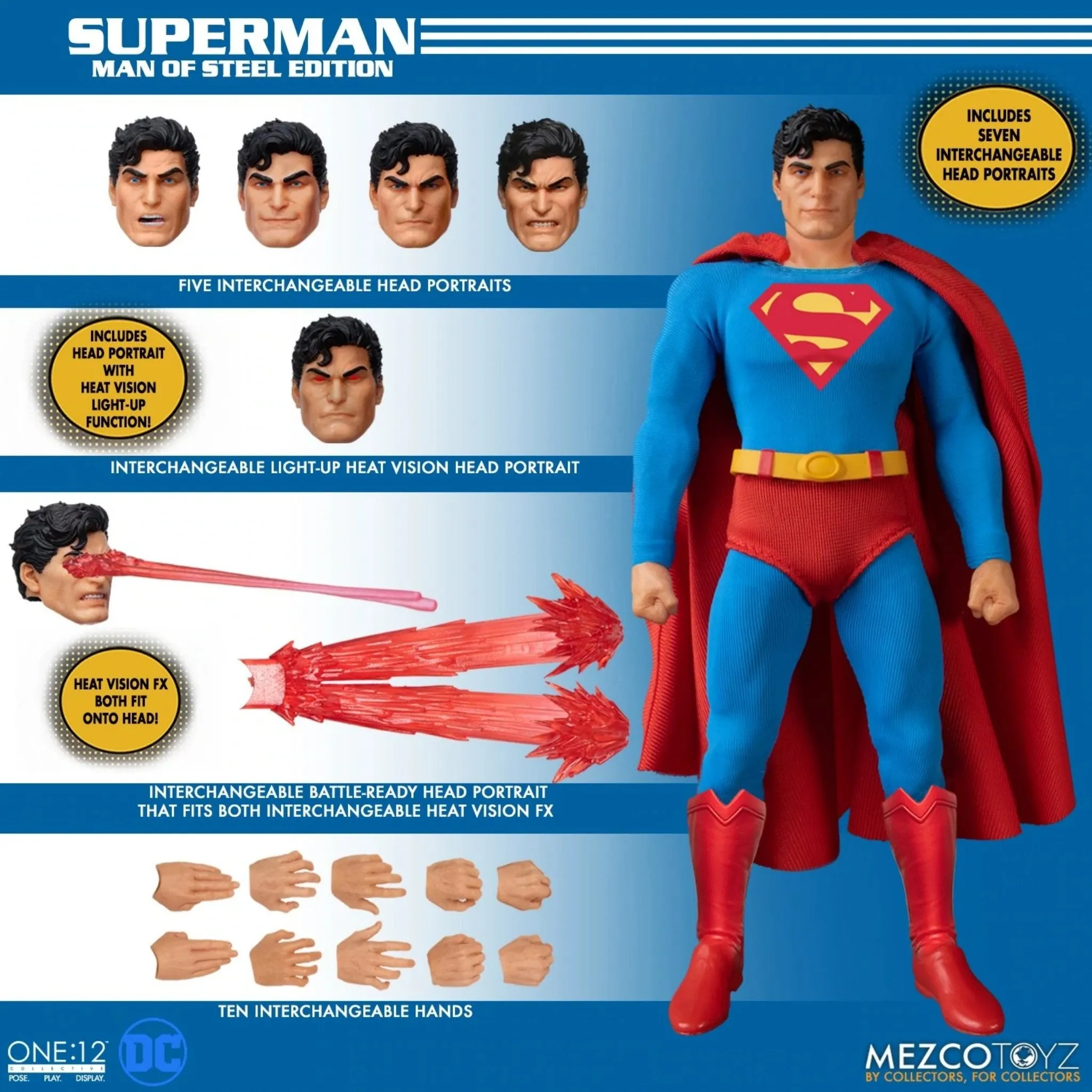 DC Comics Mezco One:12 Collective Superman: Man of Steel Edition