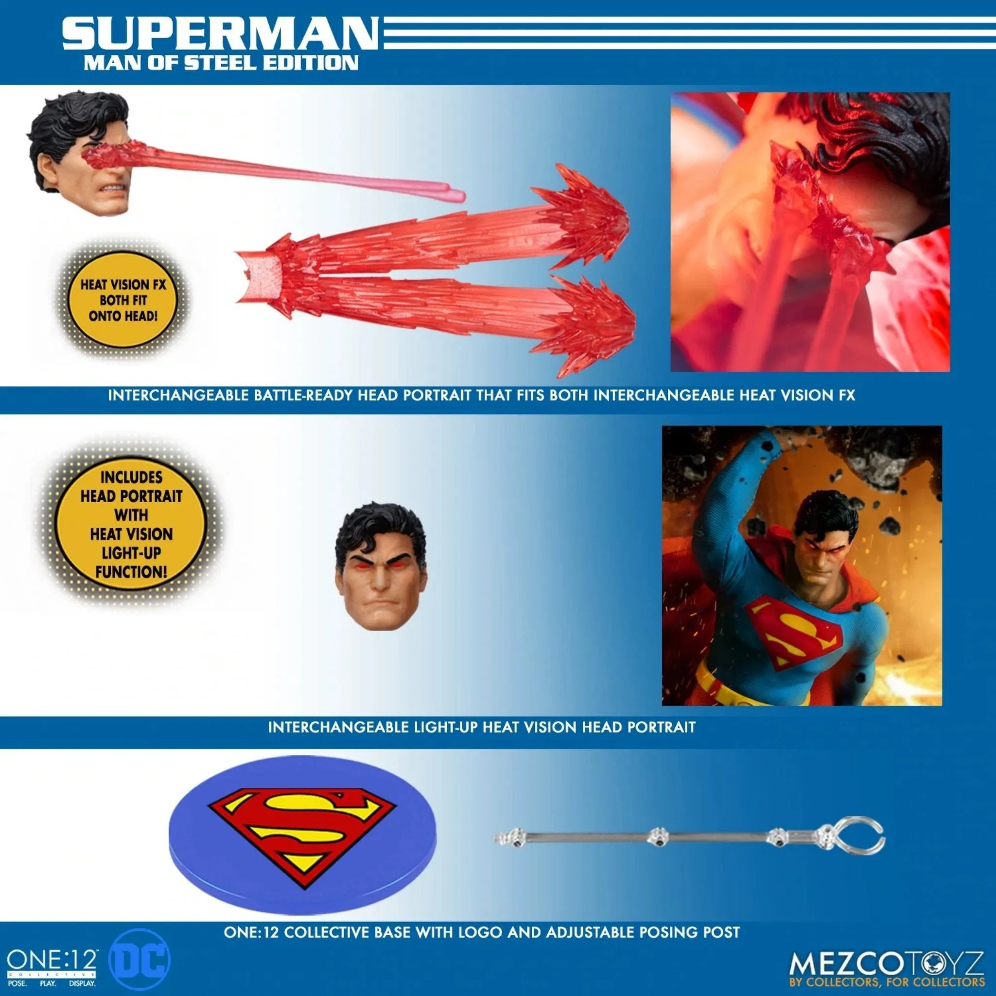 DC Comics Mezco One:12 Collective Superman: Man of Steel Edition