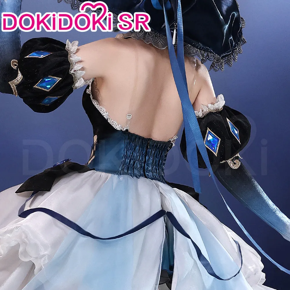 DokiDoki-SR Game Genshin Impact Cosplay Furina Costume Letter from the Deep Sea Doujin Fontaine Focalors Hydro Archon