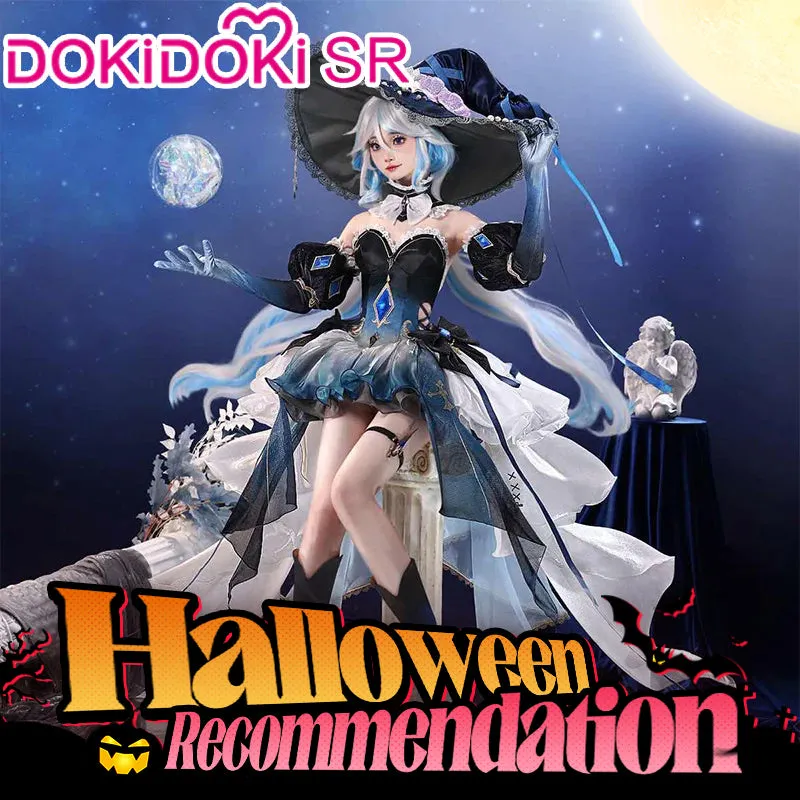 DokiDoki-SR Game Genshin Impact Cosplay Furina Costume Letter from the Deep Sea Doujin Fontaine Focalors Hydro Archon