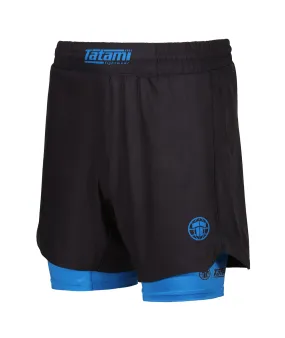 Dual Layer Grappling Shorts - Blue