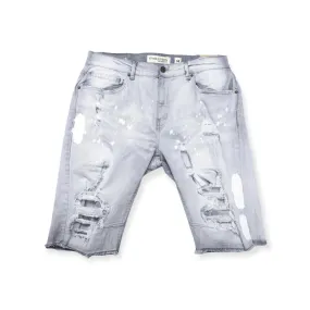 EVOLUTION: Rip & Slash Denim Short 22664