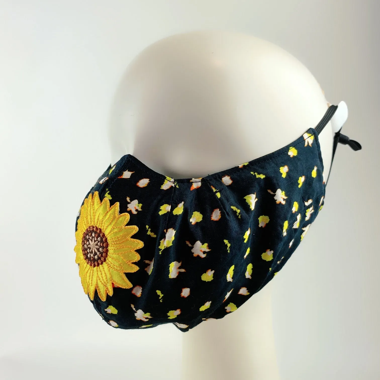 Face Mask 4 Protect Sunflower on Flower - 3D Mask