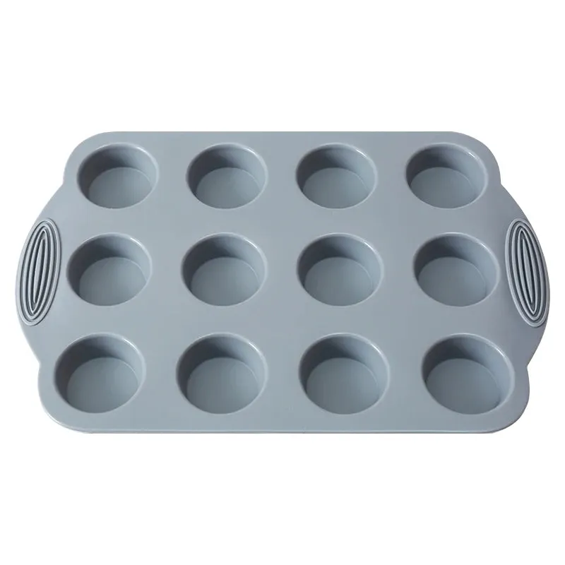 FAIS DU Gray Silicone Mould Set For Pastry Cake Mould Bakeware Dessert Tools Muffin Rectangular Bread Cupcake Baking Accessories