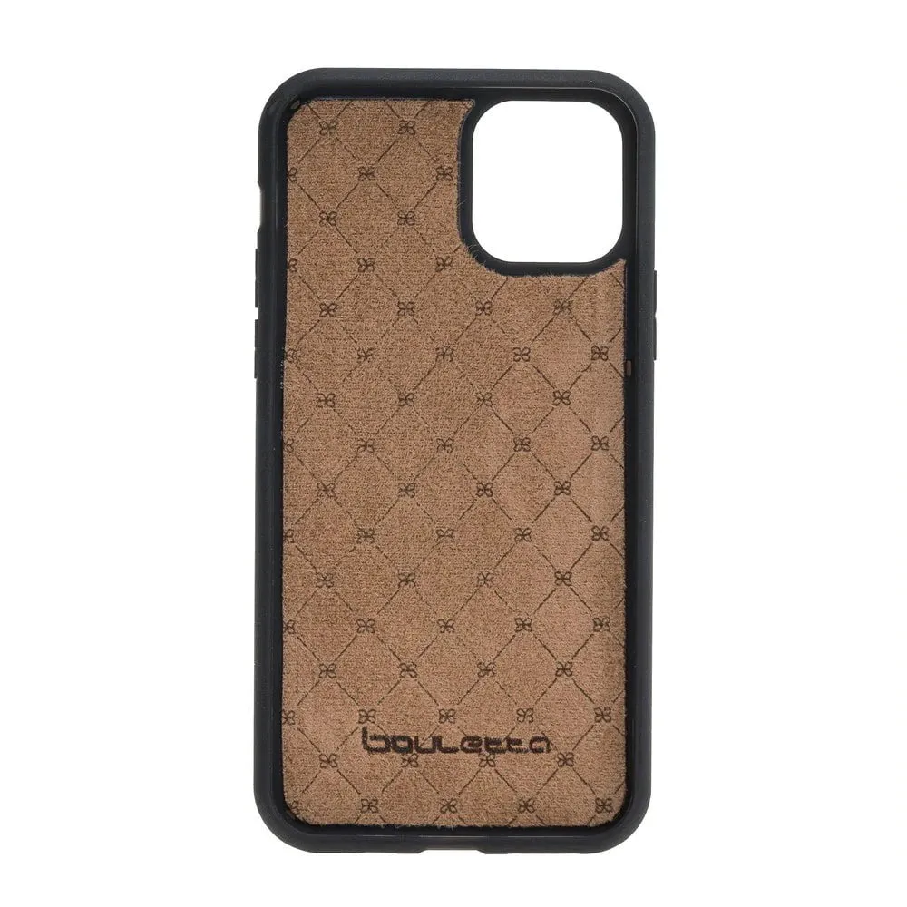 Flexible Leather Back Cover With Card Holder for iPhone 11 Series