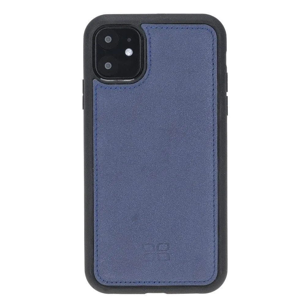 Flexible Leather Back Cover With Card Holder for iPhone 11 Series