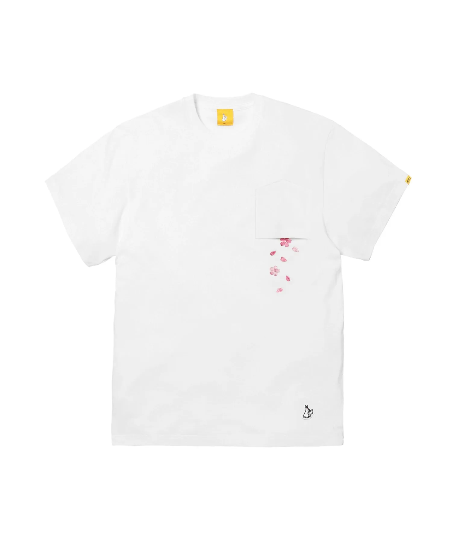 #FR2 SAKURA EMBROIDERY JAPANESE STYLE RABBIT T-SHIRT-WHITE