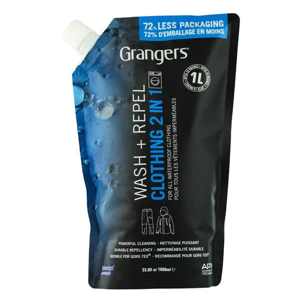 Grangers 2 in 1 Clothing Wash & Repel Eco Pouch (1L)