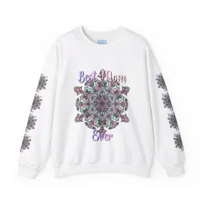 Handmade Mandala Design Sweatshirt - Best Mom Ever