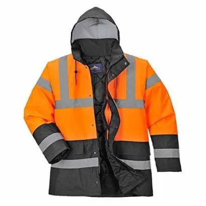 Hi Vis 2 Tone Waterproof Jacket Class 3 High Viz RIS 3279 Portwest S467