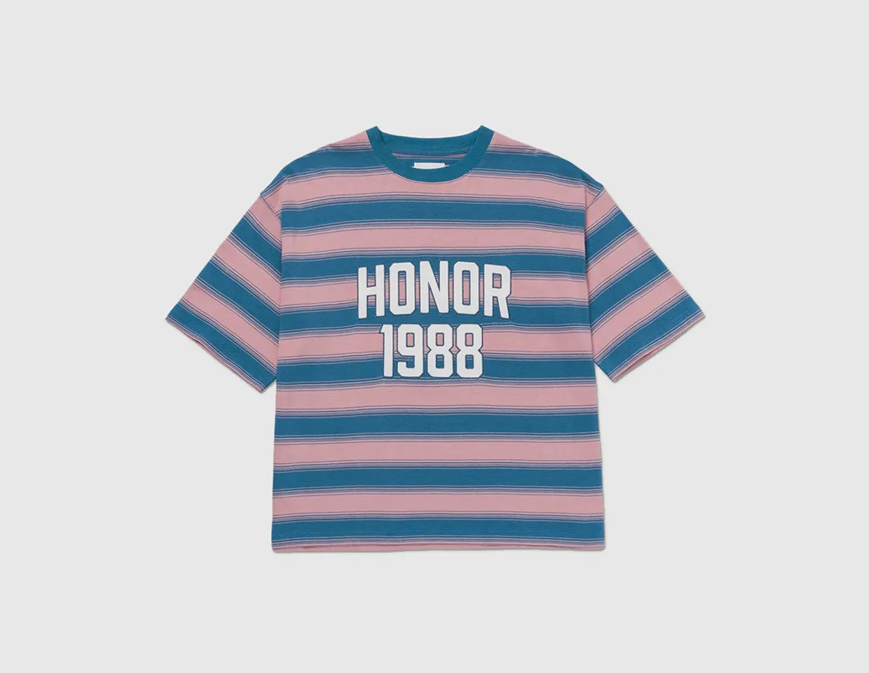 Honor The Gift 1988 Box Stripe T-Shirt / Pink