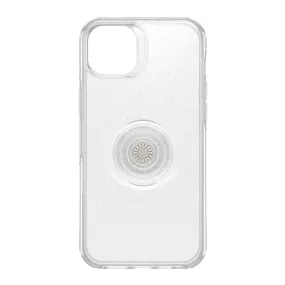 iPhone 14 Plus Otterbox   POP Symmetry Clear Series Case - Silver (Stardust Pop) - 15-10228