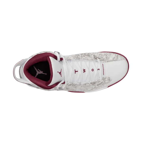 Jordan - Men - Dub Zero - White/Cherrywood Red/Silver