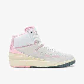 Jordan Women's 2 Retro Summit White / Gym Red - Medium Soft Pink