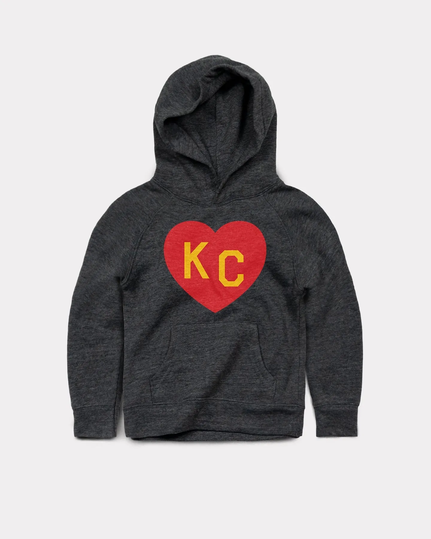 Kids Black & Red KC Heart Hoodie