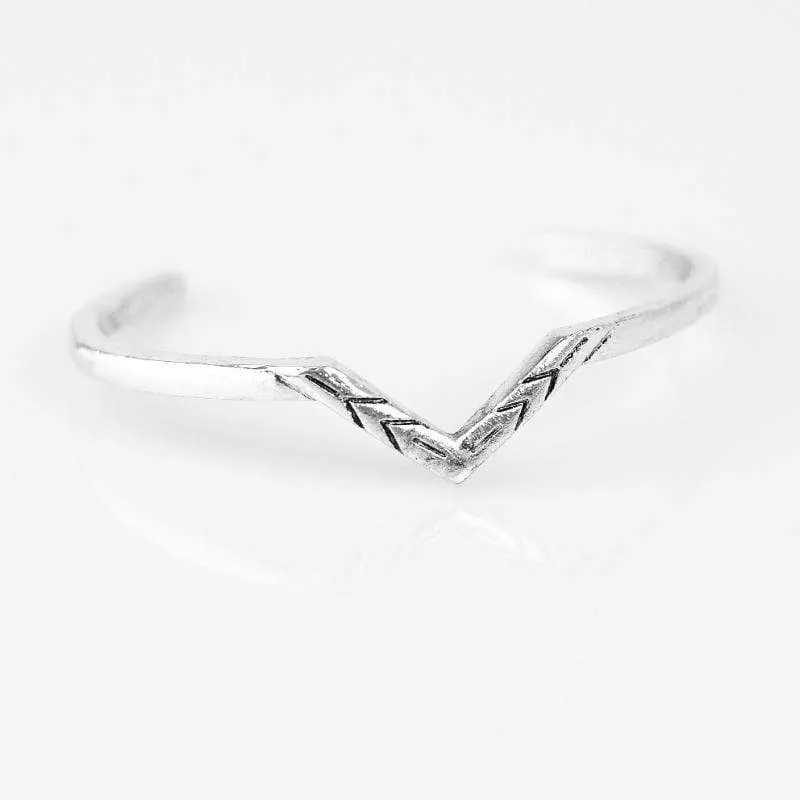 Little Egypt Silver Skinny Cuff Bracelet