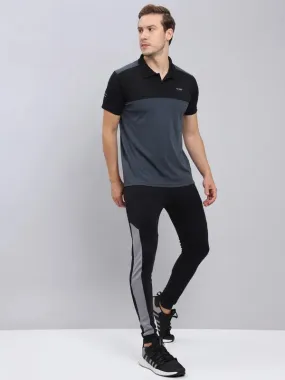 Men Colorblock Slim Fit Polo T-shirt with TECHNO COOL 