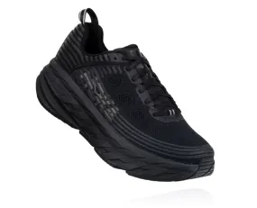 Mens Hoka Bondi 8 Wide in Black/Black