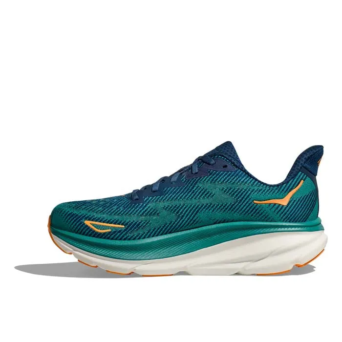 Mens Hoka Clifton 9 in Midnight/Oceanic