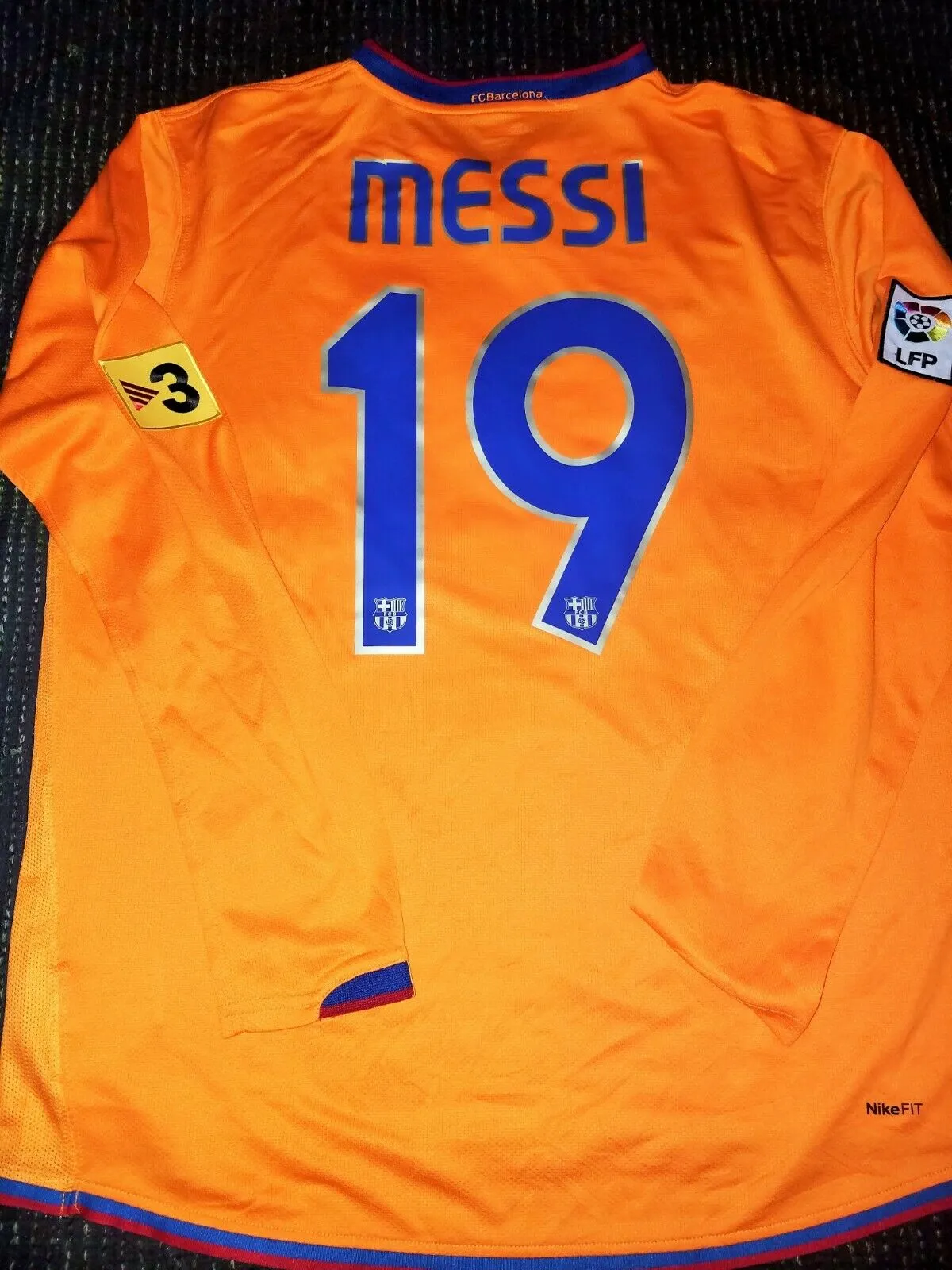 Messi Barcelona 2007 2008 Long Sleeve Jersey Shirt Camiseta Maglia Argentina L