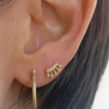 Mini Diamond Crown Stud