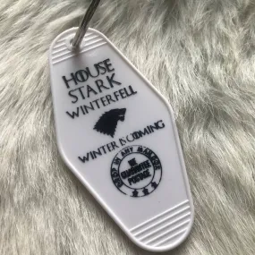 Motel Key Chain - House Stark, Game of Thrones