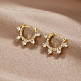 Nala Crystal Hoop Earrings