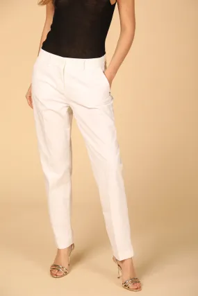 New York pantalone chino donna in gabardine regular