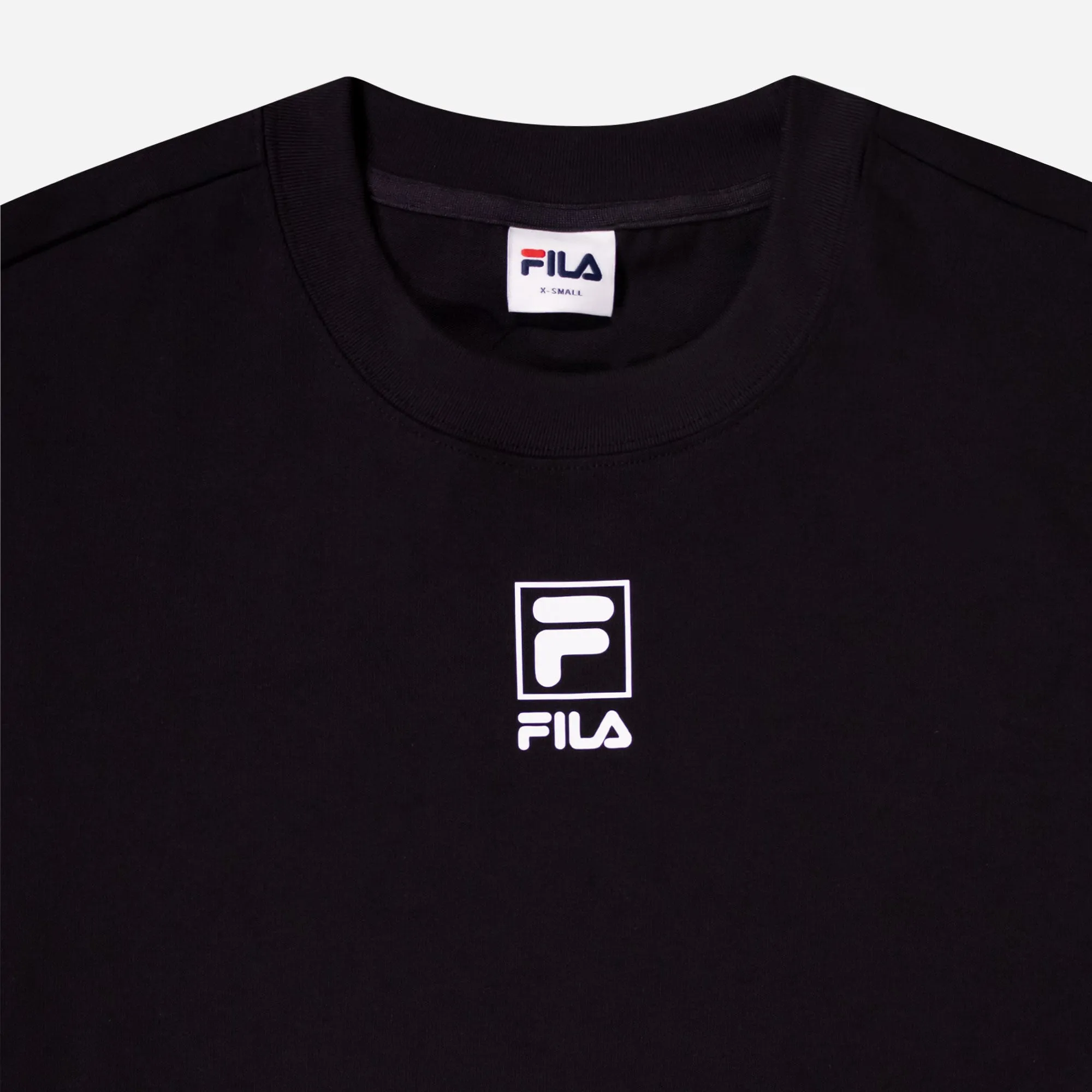 Áo Crop-Top Nữ Fila Phối Logo Thời Trang - Đen