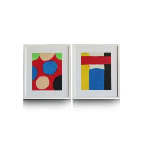 Pair of Framed Mixed Media Artworks by Gerald Jackson