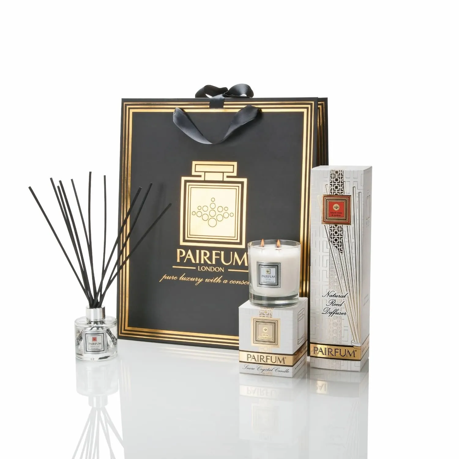 Pairfum London Luxury Reed Diffuser Classic Trail of White Petals 100ml  10 Reeds