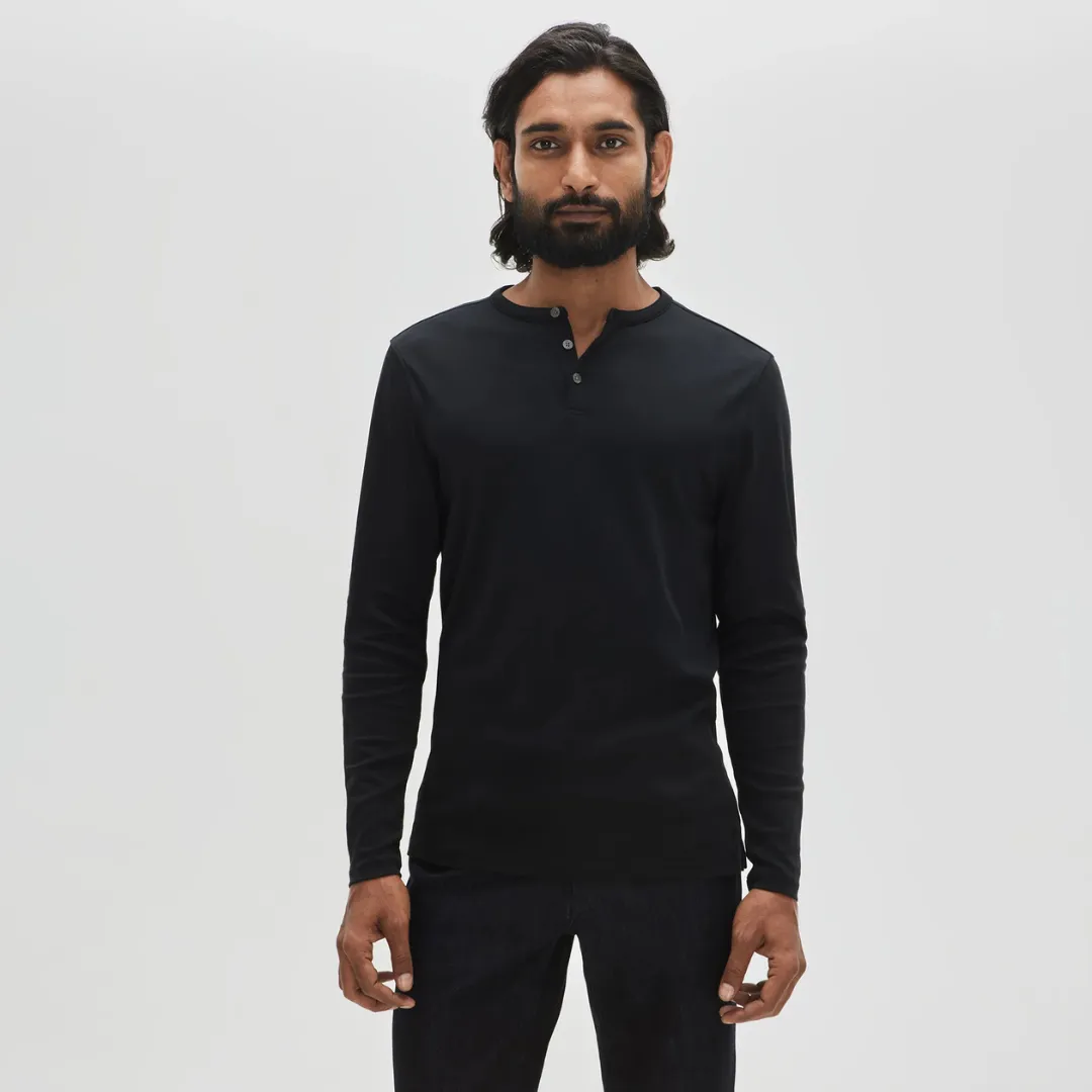 Robert Barakett The Barakett Long Sleeve Henley Shirt