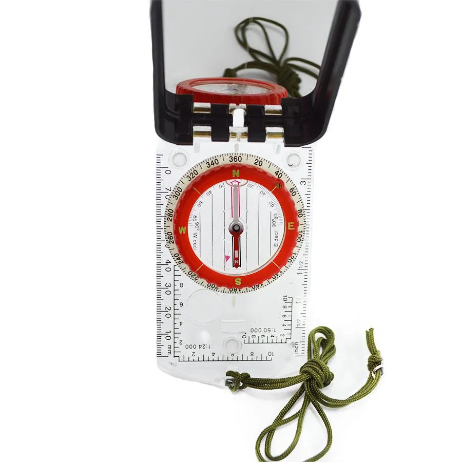 SA-CM1 Multi-Functional Compass with Ruler, Magnifying Glass, Signaling Mirror & LED Light