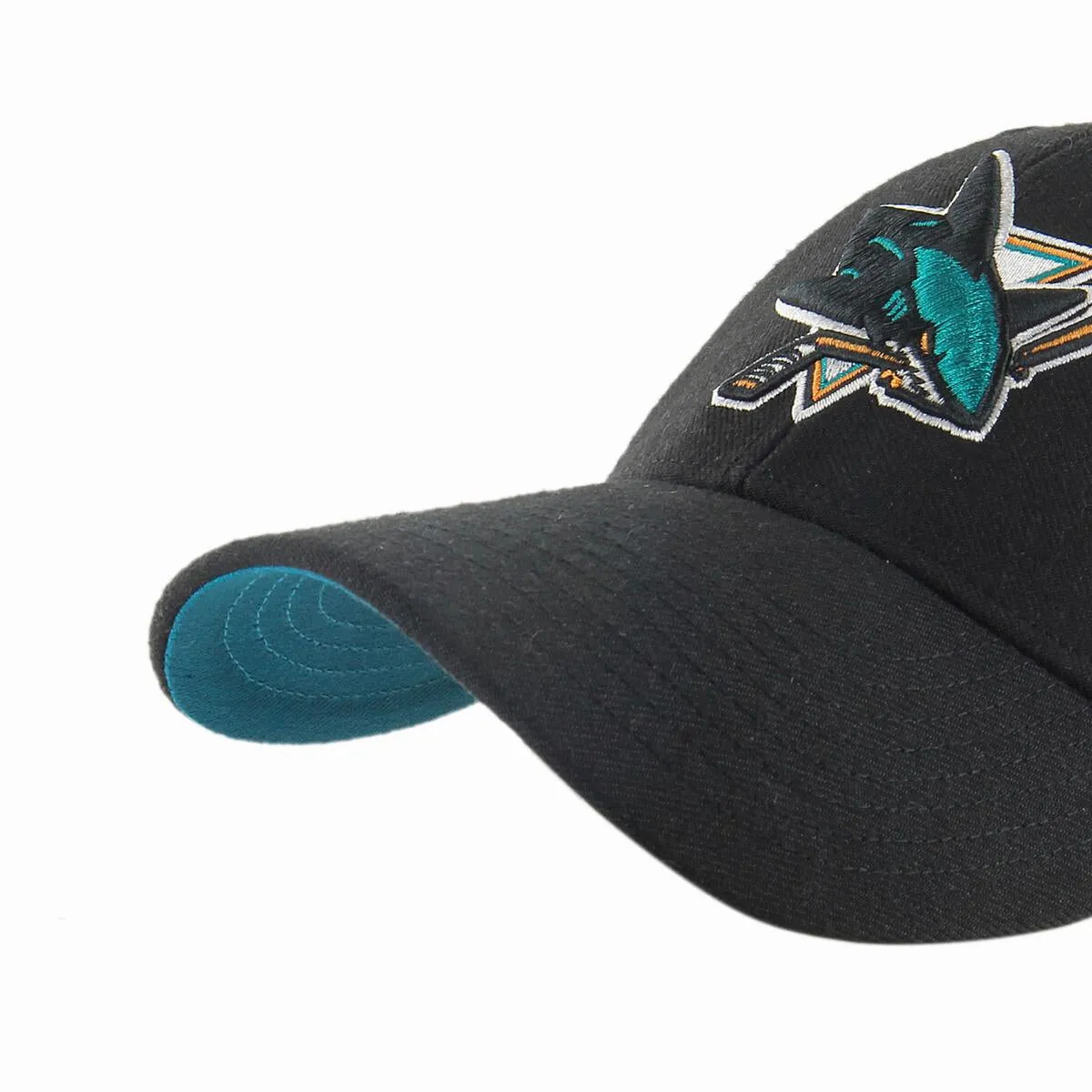 San Jose Sharks 47 Brand MVP Black Ballpark NHL Team Snapback Cap