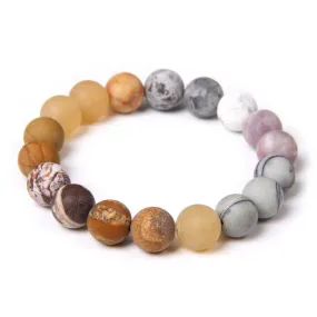 Saturn Lucky Stone Charm Bracelets,Astrology Natural Stone Planets Bracelets-i7bags