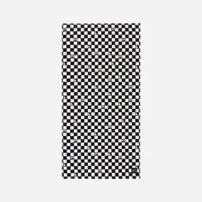 Slowtide Black White Check Turn Beach Towel