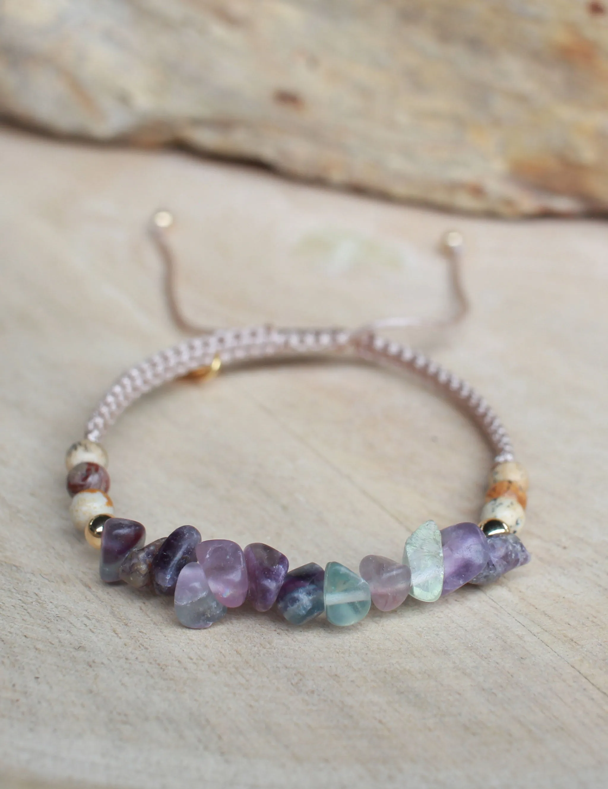 Stella Fluorite & Jasper Bracelet