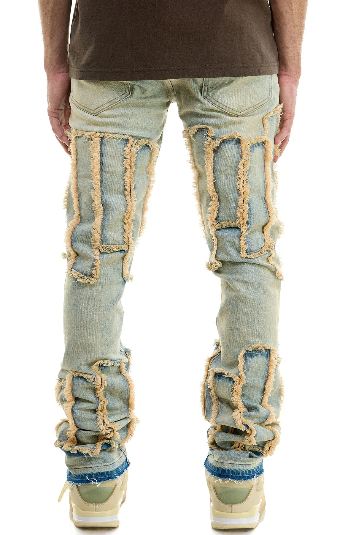 Stretch Denim Skinny Stacked Jeans