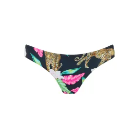 Tallulah Bottoms In Black Tropical Leopard