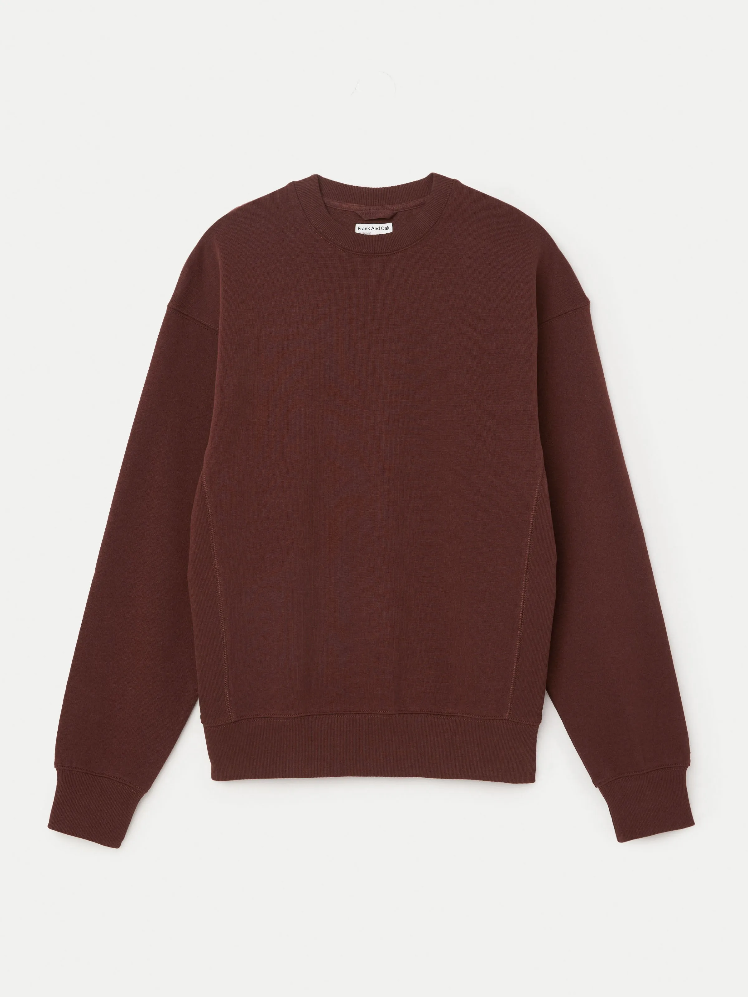 The French Terry Sweatshirt in Bordeaux