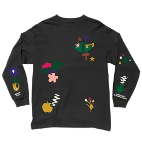 The Quiet Life - Lookout & Wonderland Pigment Dyed Ls Tee (Black)