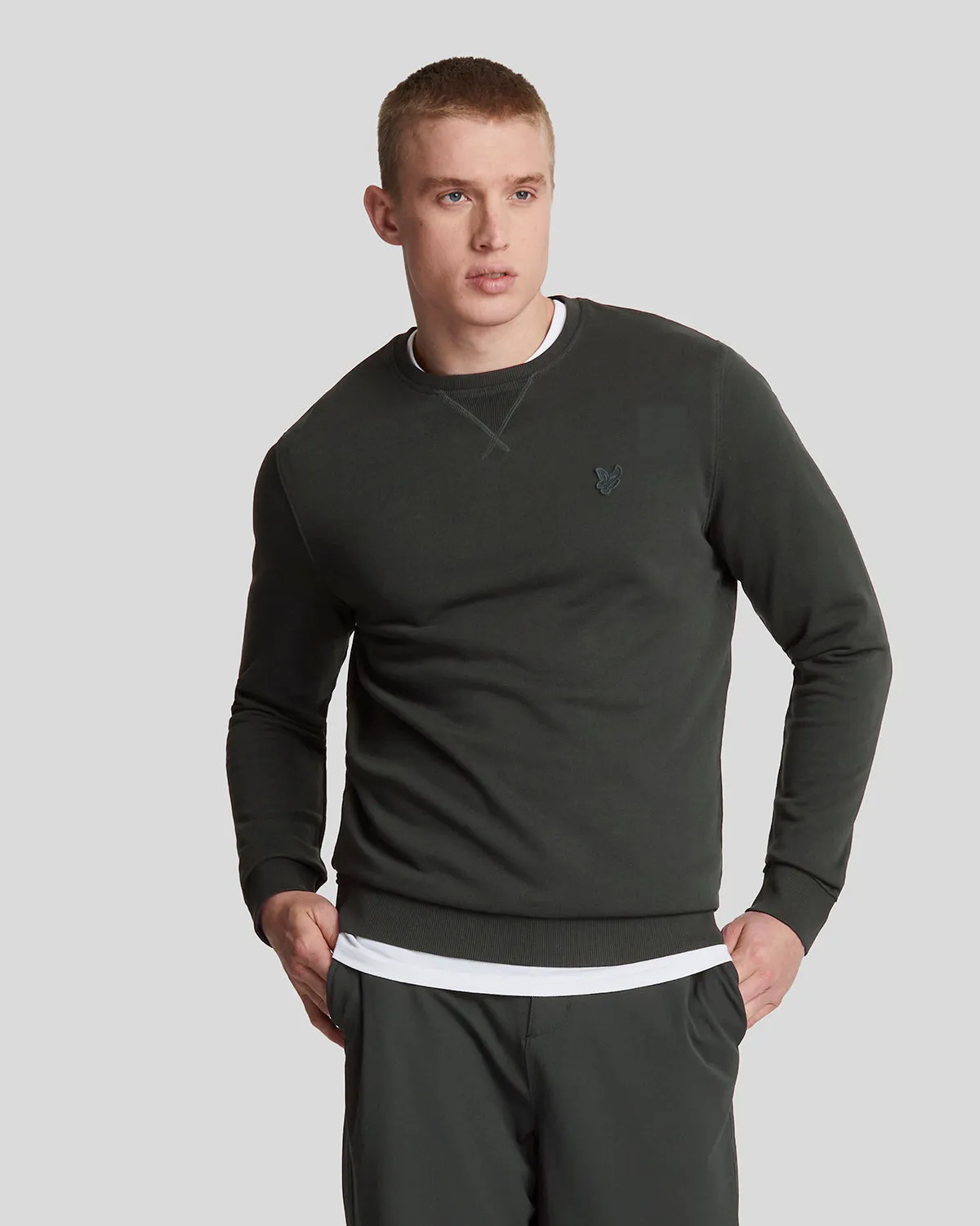 Tonal Eagle Crew Neck Sweatshirt