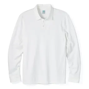 Tour Polo Long Sleeve in Off White