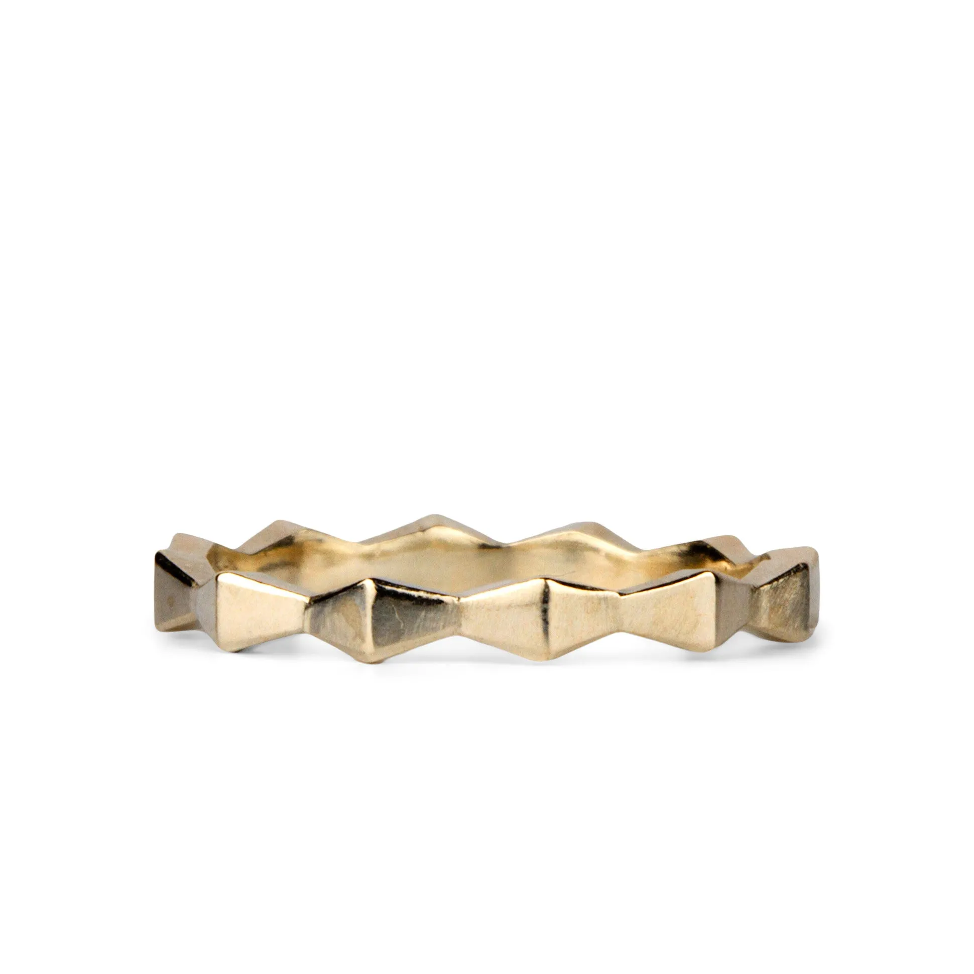 Trapezoid Band in Yellow Gold