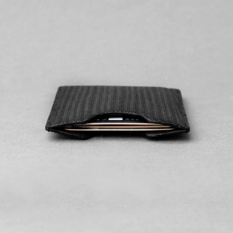 Travel Passholder | Wood Leather - Black