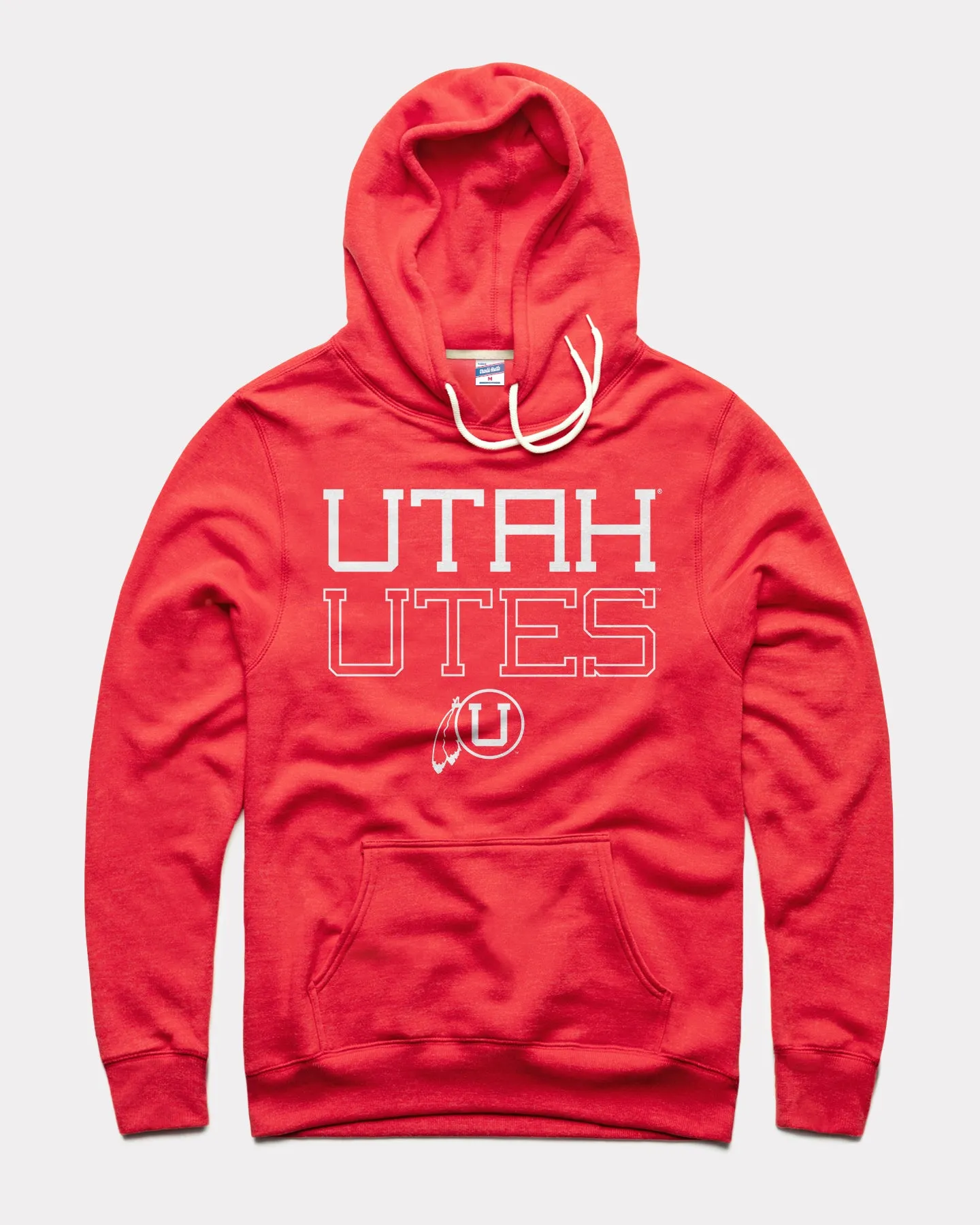 Utah Utes Stacked Red Hoodie