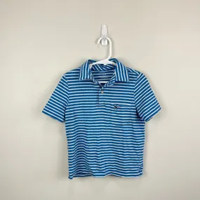 Vineyard Vines Blue & White Striped Polo Shirt 5T