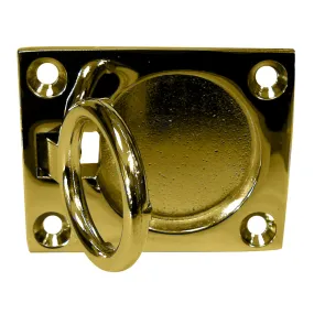 Whitecap Flush Pull Ring - Polished Brass - 2 x 2-1/2 [S-3362BC]